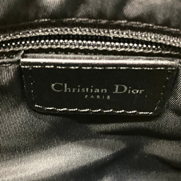 CHRISTIAN DIOR Trotter Saddle bag Crossbody Shoulder Bag Canvas Gray x Black - Picture 12 of 13